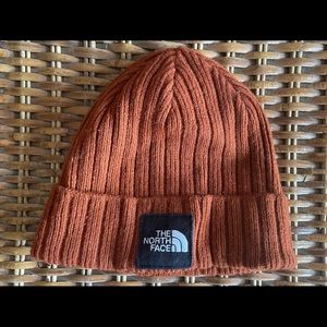 Rust Colored North Face Beanie